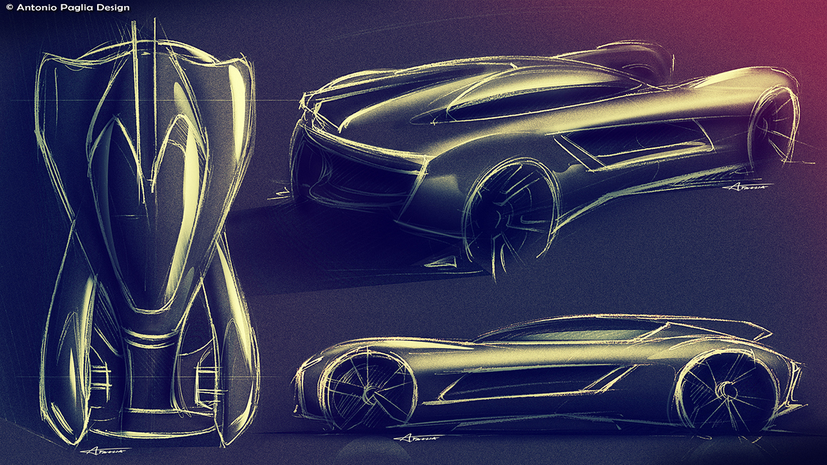 V series，Super electric sports car，conceptual design，